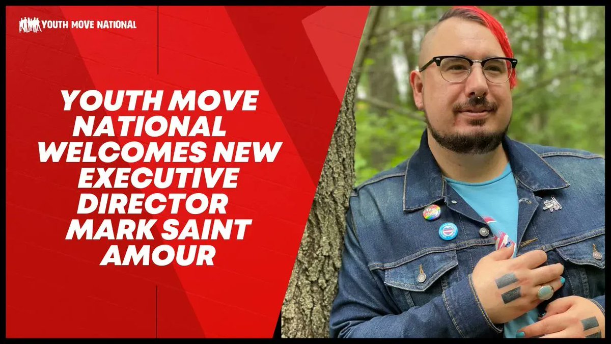 YouthMOVE's tweet photo. Dear Youth Advocates, we are excited to announce that Mark Saint Amour (they/them/their) will be joining Youth MOVE National as its next Executive Director!  

Please join us in welcoming Mark!

Read the announcement here >> https://t.co/s04APMY9o1 https://t.co/ZUUaL6E6Lu