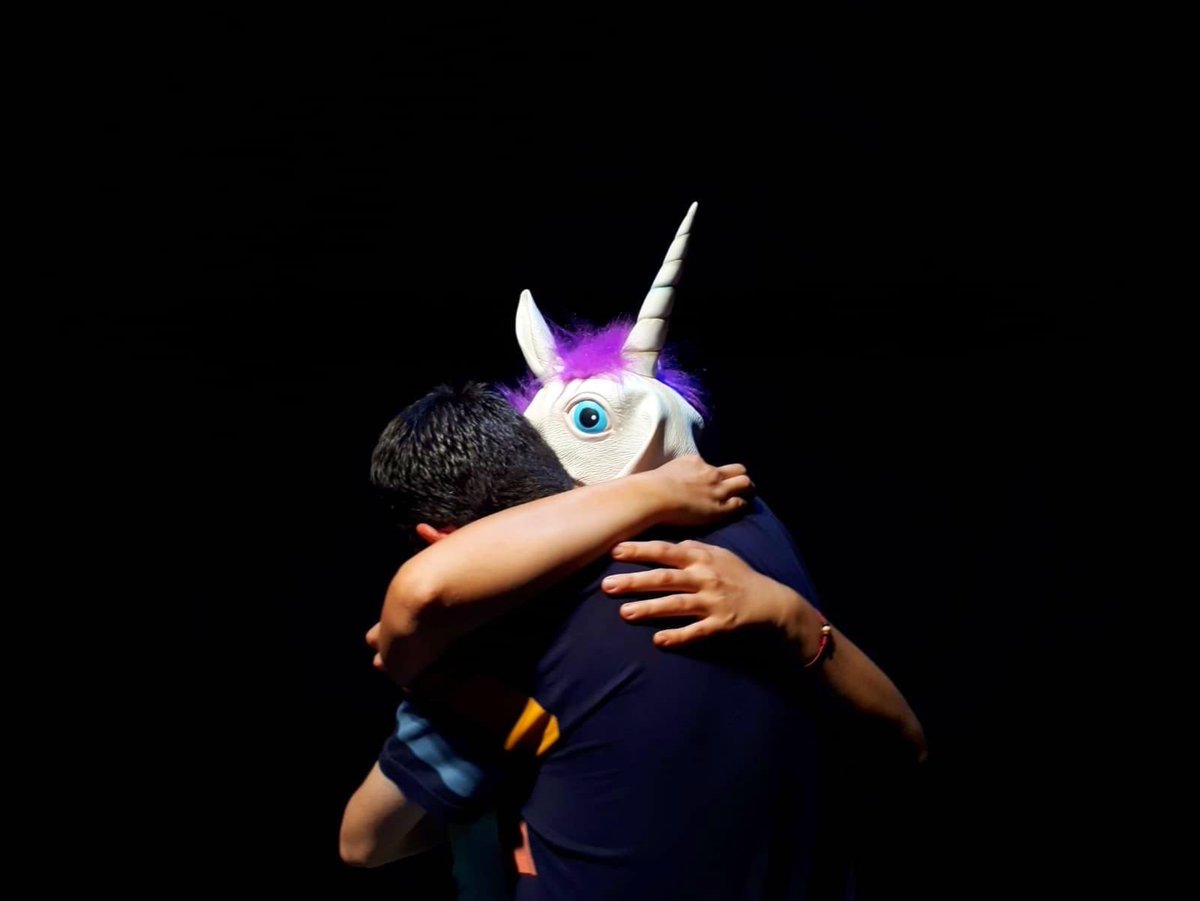 mosteatre's tweet photo. Esto ocurría hace 4 años en un taller #Animacting, acting para animación de Mos Teatre. 🦄😍 https://t.co/CkREk1pTPa
