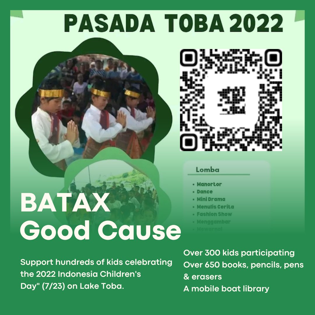 Happy Indonesian Children's Day!  Join Batax in supporting literacy today at tinyurl.com/a7udm2tt #indonesianchildrensday #supportliteracy #batax #forgood #July23