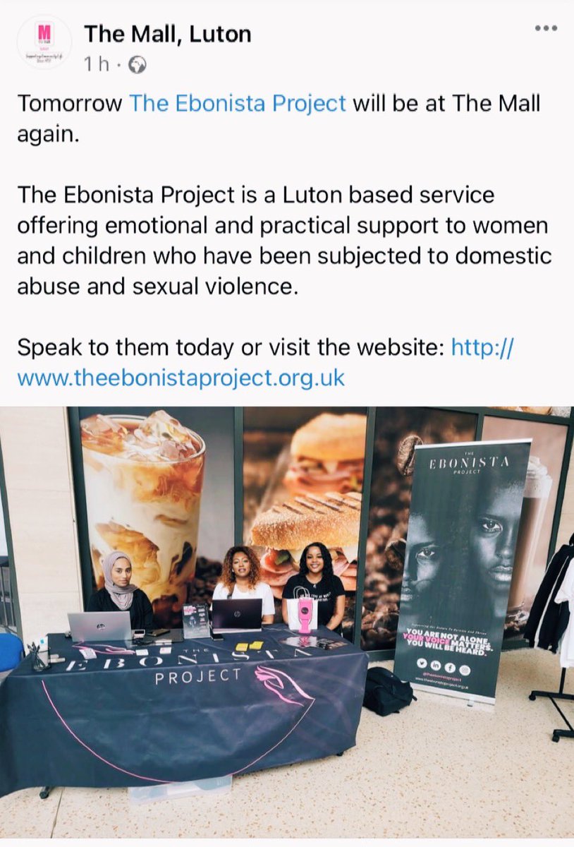 ebonistaproject's tweet photo. Big thanks to @TheMallLuton 🙌🏾🙌🏾 https://t.co/OMXXlR5C1f