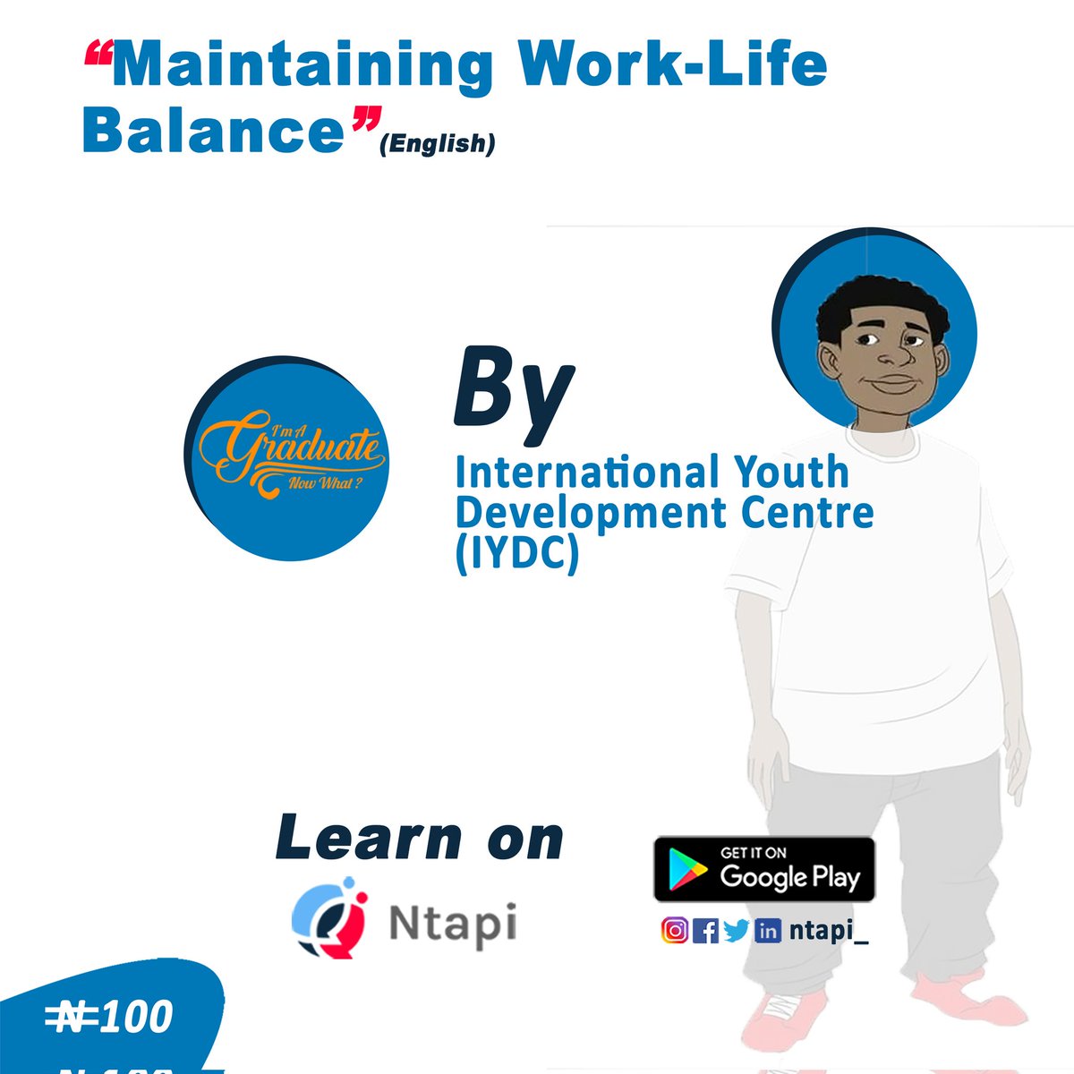 ntapi_'s tweet image. Soft skills ensures an accurate work life balance.

#Upskill with this &quot;Maintaining work-life balance&quot; course on #Ntapi