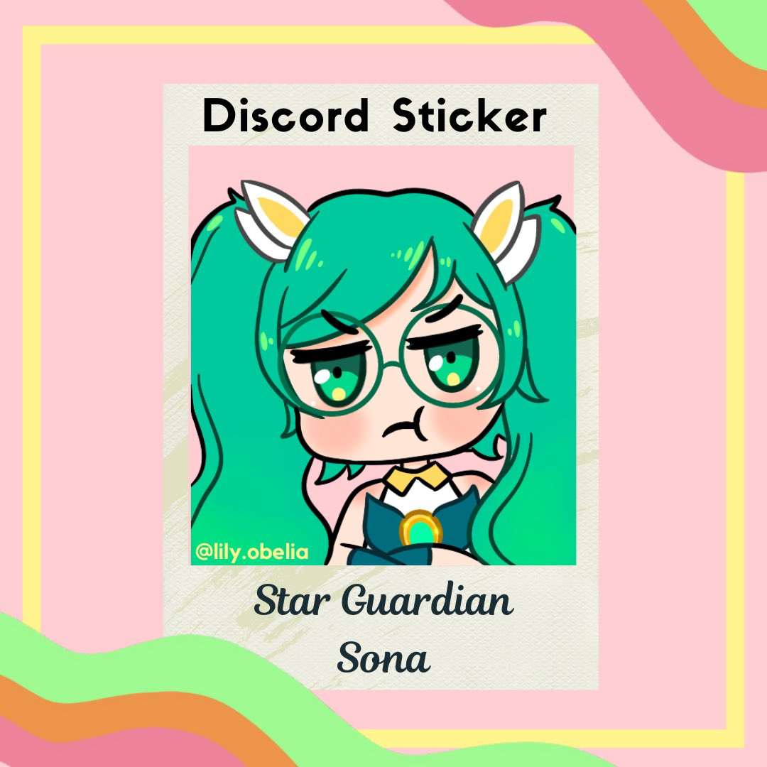 LilyObelia's tweet photo. Discord Sticker for my girl Sona because I simply cannot get enough of this skin✨
.
.
.
#starguardians #starguardian #starguardiansona #LeagueOfLegends #sona #art #digitalart #discord #twitch #emote #discordsticker #league #fanart #kawaii #anime https://t.co/iQwm62ie3t