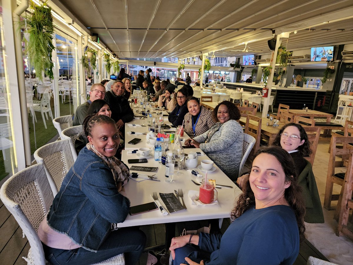 Social evening during our #postgraduate #diploma in #familymedicine contact week. Really inspired by these #primarycare colleagues wishing to make a difference in their communities! @UCTHealthSci @greentlp @Traceynaledi @KerrinBegg @DeptFCE #communitiesofpractice #sociallearning