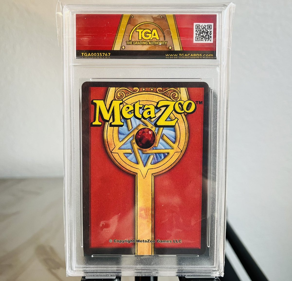 ZerafiaTV's tweet photo. Any @MetaZooGames fans?!
Just got my cards back from @tgacards and these labels are CRAZY.
The color is customizable and you can use code ZERA for 10% off 😉
#MetaZoo #GradedCards #TGACards https://t.co/4Legi2rRvP