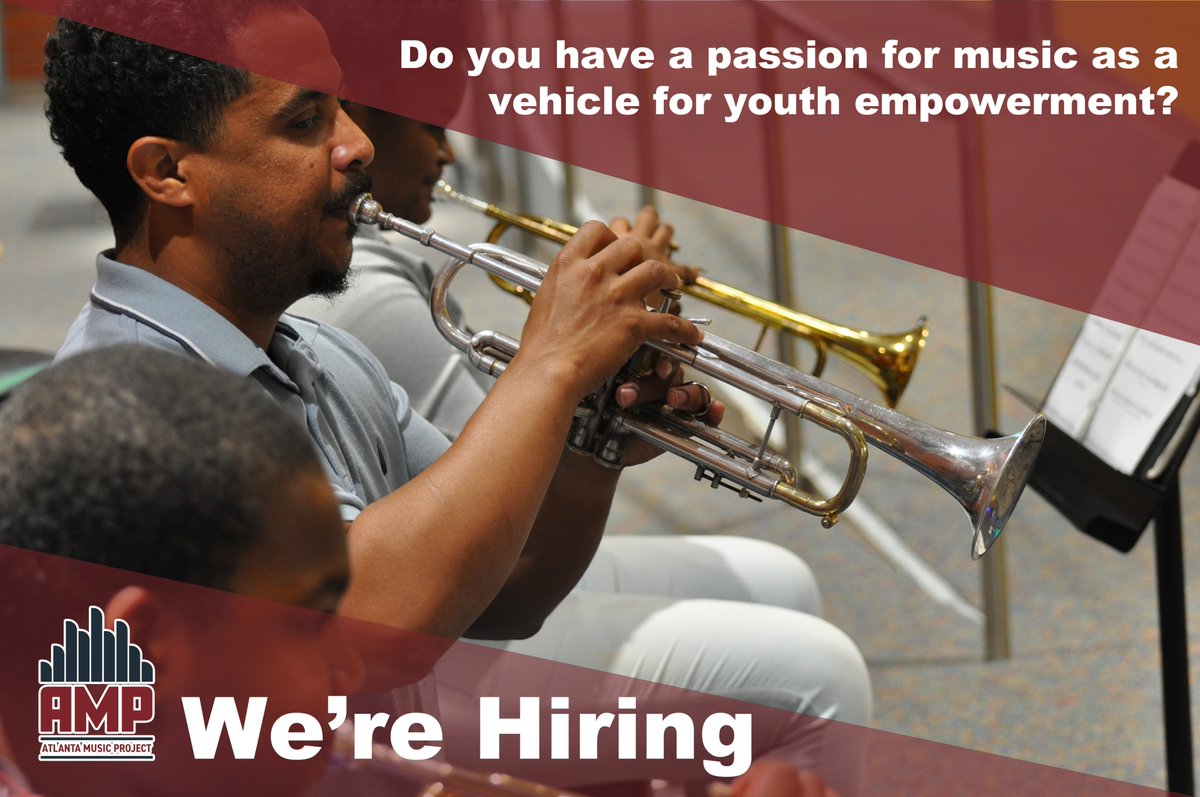 ATLmusicproject's tweet photo. This year we embark on its 13th year of programming. With the addition of several new, exciting programs that will serve hundreds of new students, we are pleased to announce several openings for teaching artists. #atlanta #atl #jobs #musiced #music #musician #atlmusicproject https://t.co/FY3cFHXUxW