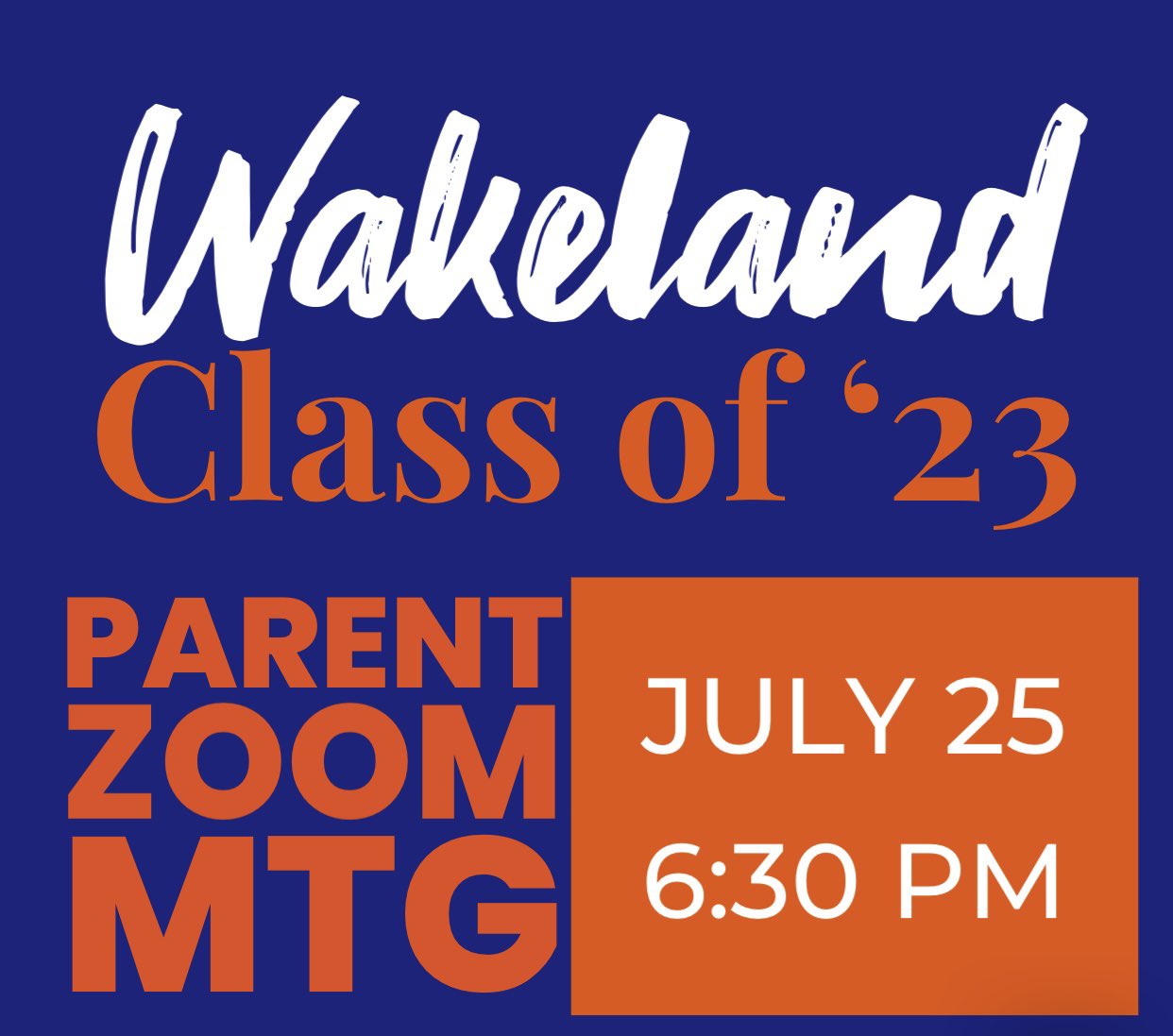 Wakeland '23 Senior Parents (WHS23Parents) / Twitter
