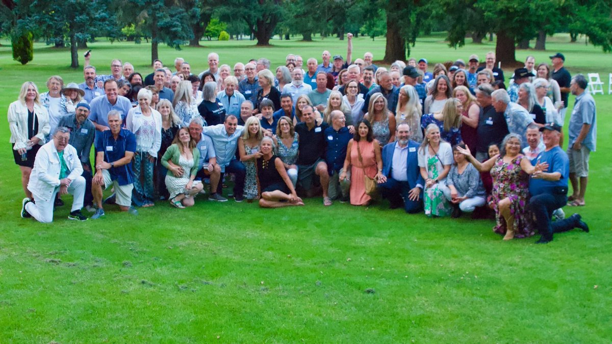 ScottHopson1's tweet photo. From July 16th in Salem, OR, Sprague HS Reunion at the Salem Golf Club.  I’ve posted like crazy on my other social media, but I’ll say that this was a lot of fun seeing faces I had t seen in 40years! https://t.co/I2ic9WRcwo