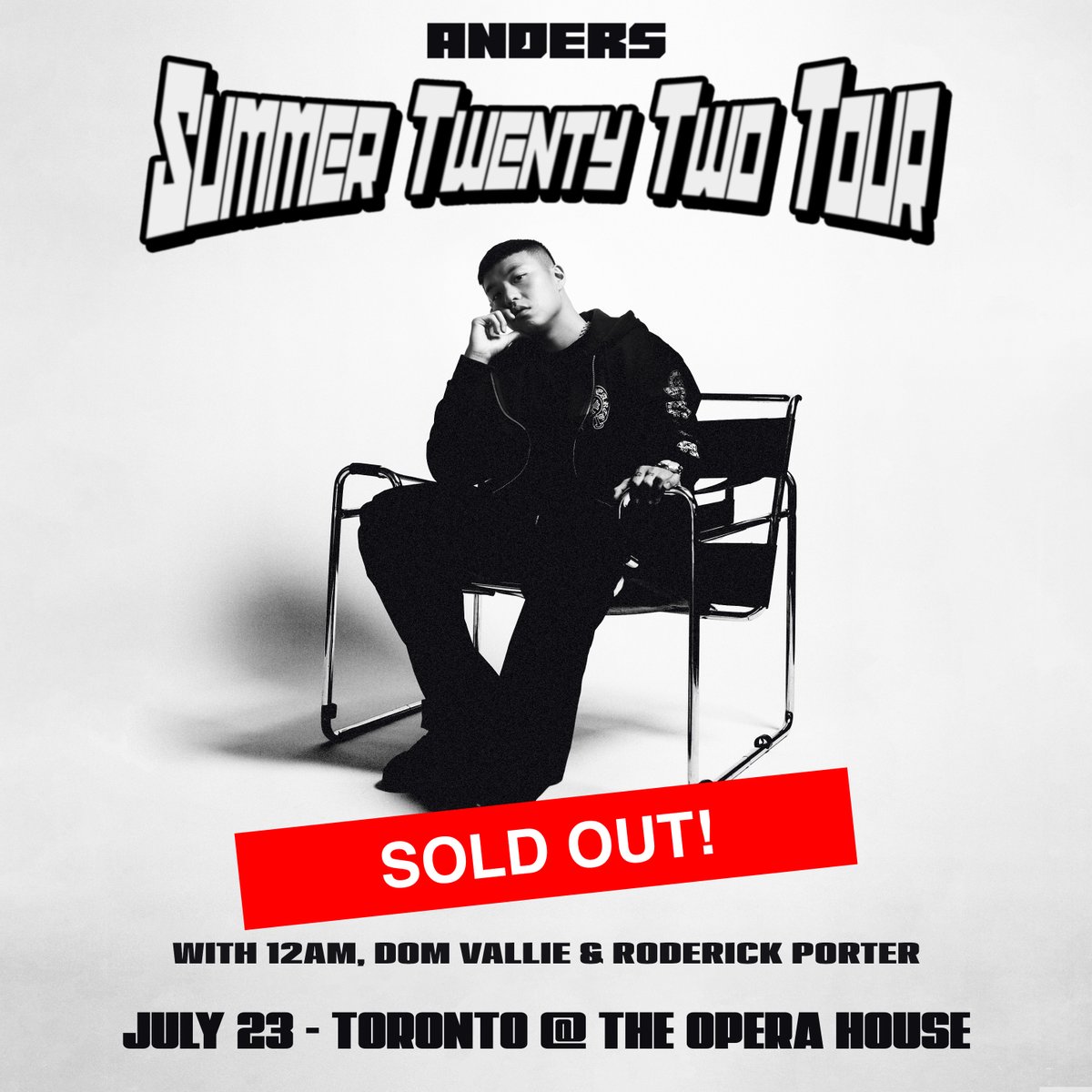 SOLD OUT! See you Saturday! @andersnst @DOMVALLIE @RoderickJPorter @ilove12am