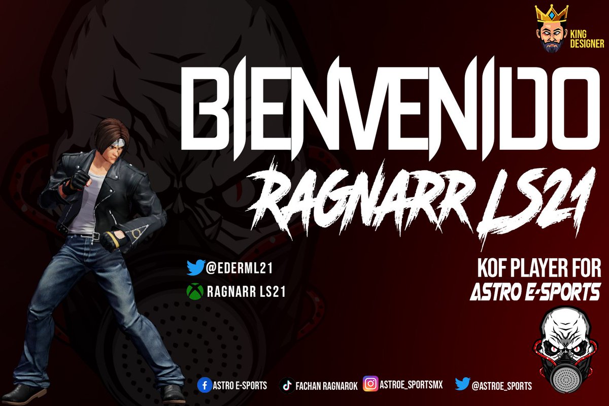 AstroE_Sports's tweet photo. Le damos la bienvenida a @edek, el cual nos estará representando en el CCP organizado por @DeporteDigitalH en KoF.
#LetsgoAstro https://t.co/FuhdKDIzwV