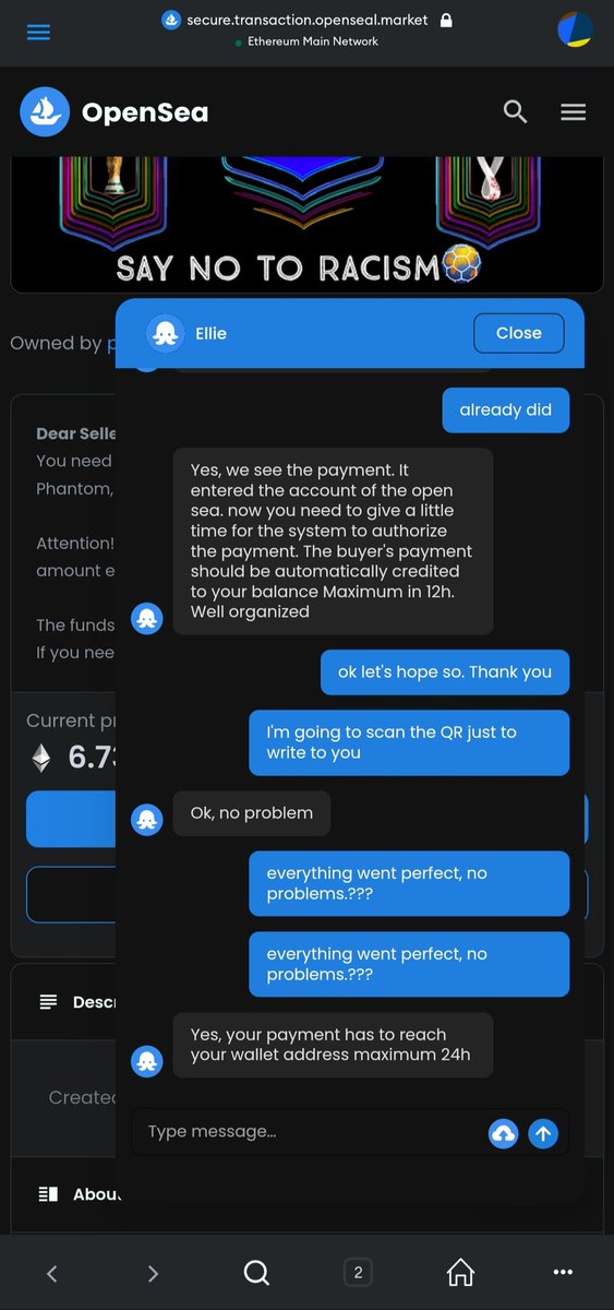 Here we will leave all the content of the scam in opensea.
 We will leave you every detail, the scammer's Instagram account instagram.com/atalaaoliver/ we will report 

 Our opensea collection account of PROPHETIC WORLD FLAGS
 opensea.io/collection/pwf…
 Instagram propheticworldflags