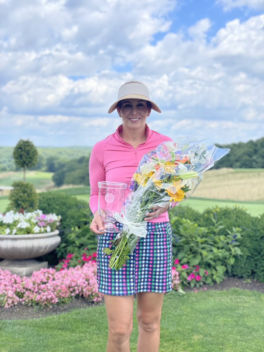 thewpga's tweet photo. Congratulations to the 15th WPGA Women’s Amateur Champion, Sarah White! Sarah went 73-75 through two rounds of play, and finished one stroke ahead of runner-up, Katie Miller. Thank you to everyone who participated. Great playing, ladies! https://t.co/zeWaWv65IJ