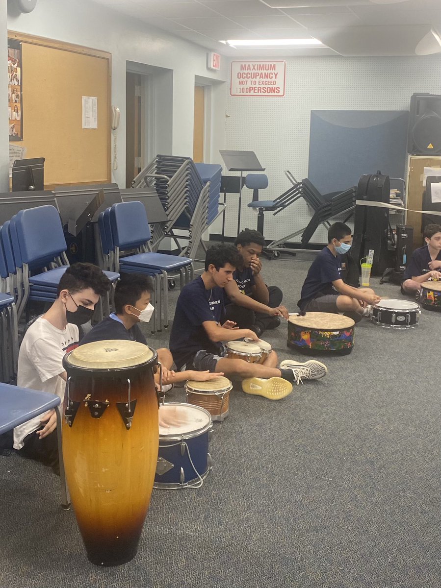 kerrischmitt's tweet photo. Students participating in Restorative Drum Circles at Jericho Summer Camp@Ray_Velez0709@OEMusicTeacher@Chad_Gleason@Joe_Keuhn https://t.co/N721w6AWIV