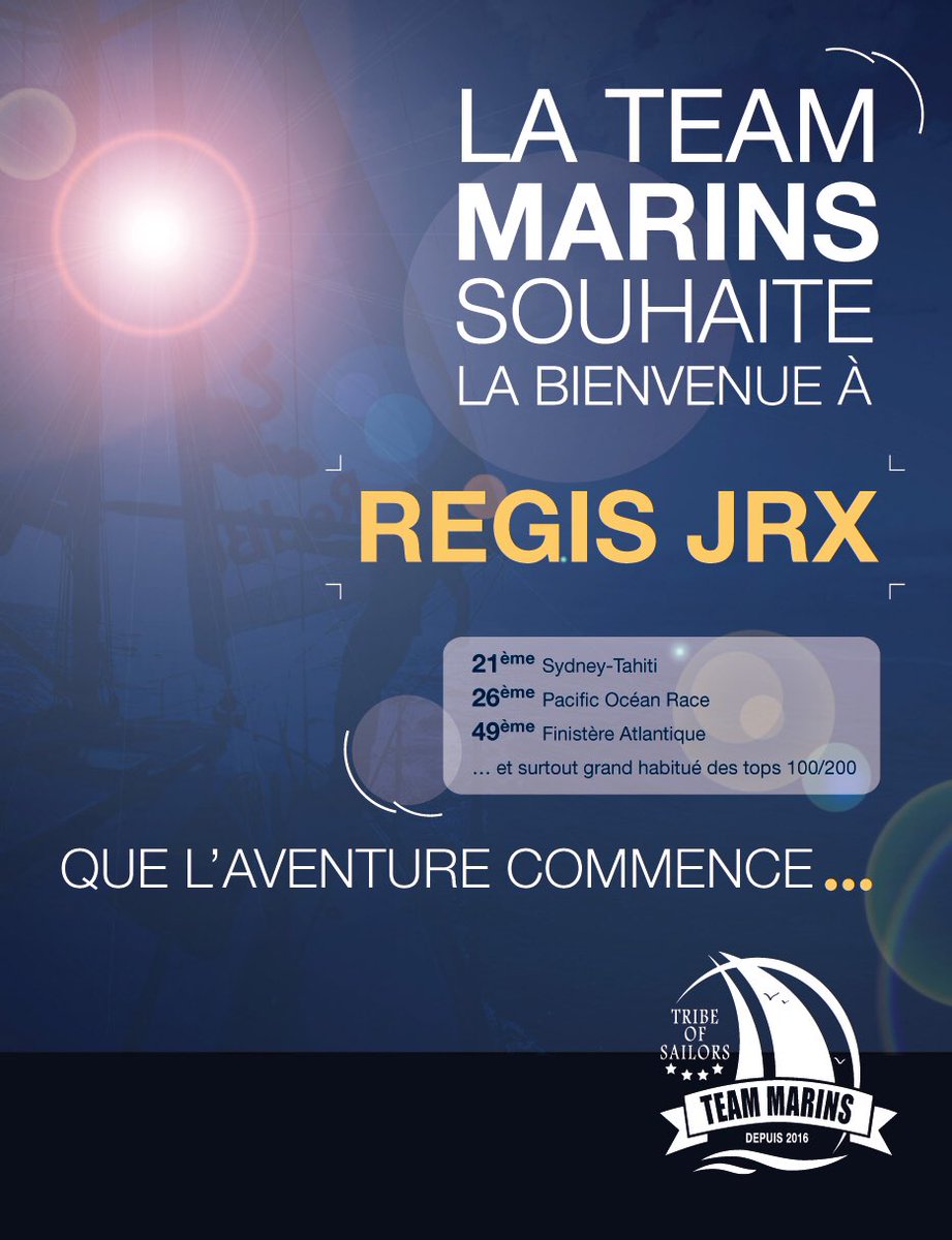 TeamMarins's tweet photo. 🔥RECRUTEMENT #2/2🔥

➡️ La @TeamMarins est fière de vous annoncer également le recrutement de @RegisJrx !

✅ Best : #21 en 2022
✅ 122e au classement VSR
✅ Multiples Top 100

Bienvenue chez toi! https://t.co/SB0gaXyuBk