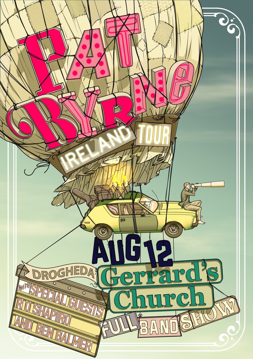 Pat Byrne (@patbyrne_) on Twitter photo Ireland tour THIS AUGUST! Gerrards Church, Drogheda August 12th with <a href="/BenBalmerMusic/">Ben Balmer</a> & R.O. Shapiro Ireland tour THIS AUGUST! Gerrards Church, Drogheda August 12th with <a href="/BenBalmerMusic/">Ben Balmer</a> & R.O. Shapiro