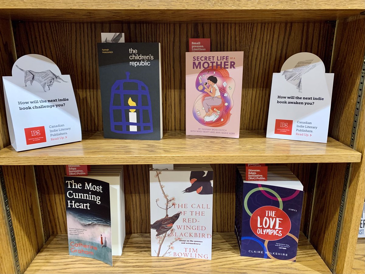 We're celebrating Canadian Indie Literary Publishers this summer with a special display! Pick up great indie titles like these at our St. George store and receive a free @LPGCanada tote bag while supplies last 📚 #ReadUp #CanLit