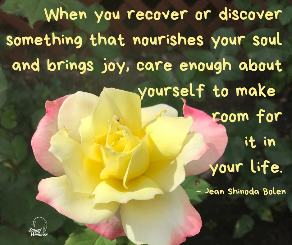 Here is a challenge for you - plan one joyful moment every day for a week and notice how you feel.  #selfcare #joyfulmoments #happiness #soundwellness #soundwellnessinstitute
