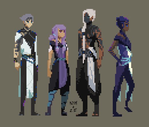 A few sprites for the next part of Chronicles of Tal’Dun! #gamedev #indiegame