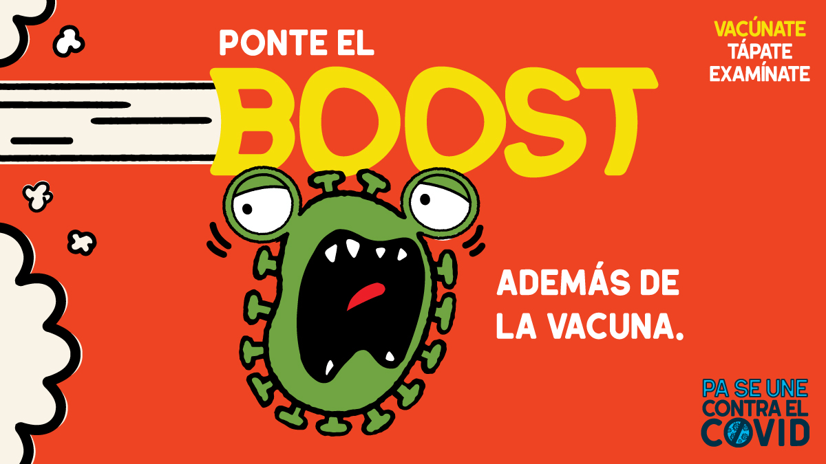 LatinoCntrHBG's tweet photo. Hoy mismo puedes llevar tu vacuna al máximo. ¡Ponte el boost! Más protección para ti, más protección para quien más quieres. Encuentra un centro de vacunación cercano en https://t.co/Q9kr7SYdVV. PA se une contra el COVID. #PAseUne #PAseVacuna #PABVC https://t.co/VL8TRmO4DB