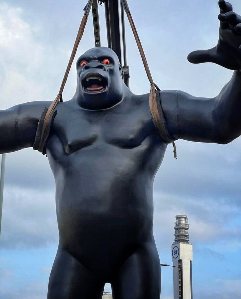 IndependentBham's tweet photo. 🦍 KONG HAS RETURNED! 🦍 The iconic King Kong statue is back in Brum bigger and better than ever. Find him in King Kong Park on Great Hampton Row (JQ) from 22 July - 8 August where there will also be screens to watch the Commonwealth Games, street food, bars &amp; more. 

📷 @JQBID https://t.co/Xp26fpAwEw