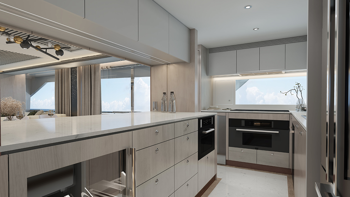 HorizonYachtUSA's tweet photo. It's a great time to #DefineYourHorizon. The 23' 3" beam and full-height windows in our #FD90 model enhance the immense sense of space in this high-volume interior. 𝗟𝗲𝗮𝗿𝗻 𝗺𝗼𝗿𝗲 ➡️ https://t.co/fHPIHvGS1E https://t.co/CwEBNj42cN