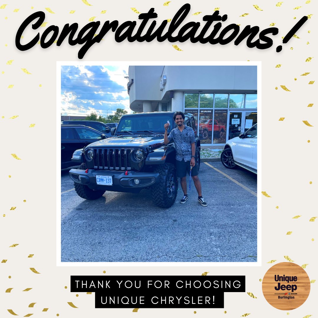 Congratulations to Syed on their 2022 Rubicon!

Thank you for trusting Abir and the Unique Jeep team with your exciting purchase!

#jeep #wrangler #unique #cars #dealership #customer #chrysler #dodge #jeeplife #dodgechallenger #4x4jeep #jeepgladiator #dodgecharger 