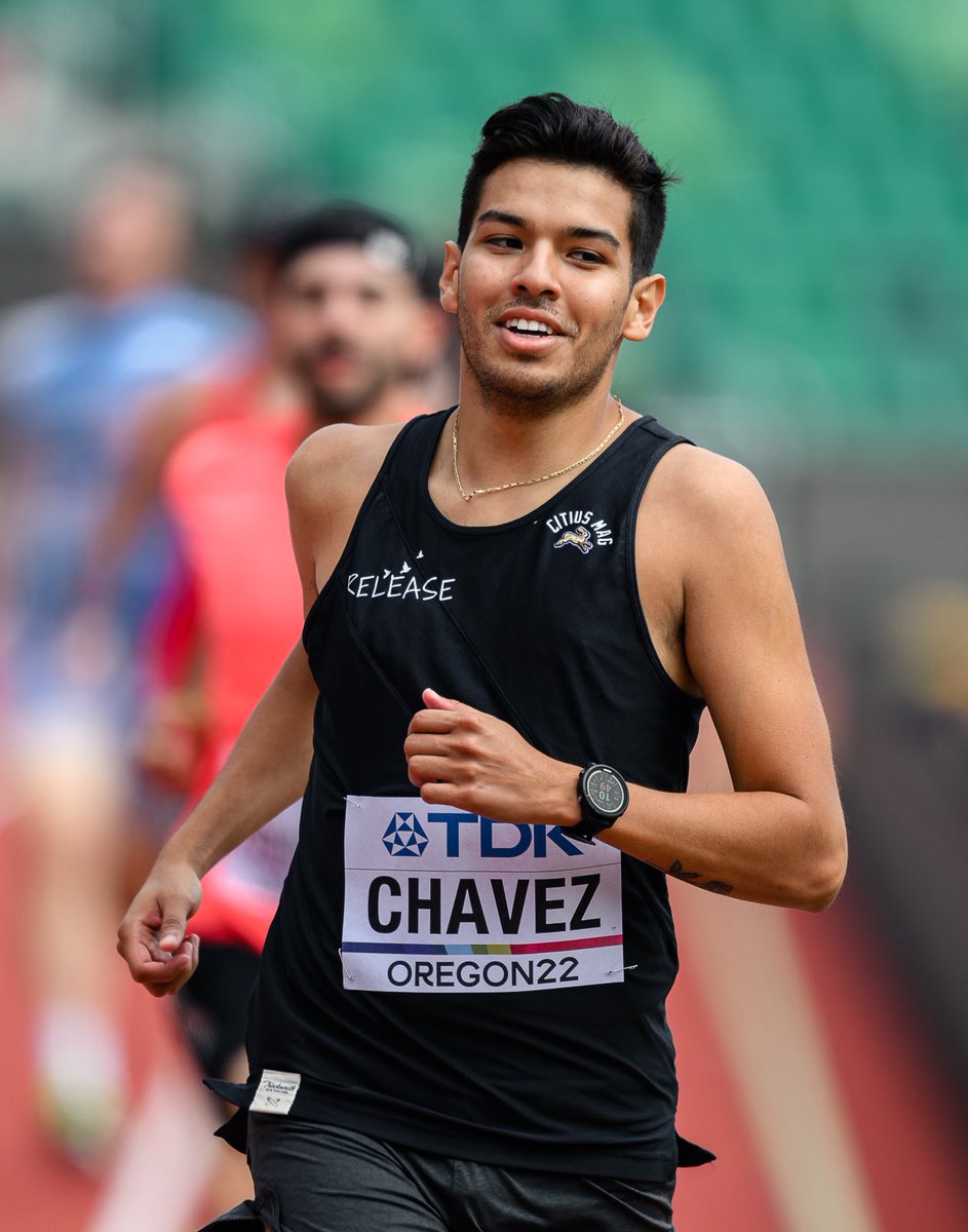 I competed at the World Championships. Finished 35th in the 🌍 for the media 800m in 2:32 – 10 seconds off my PR but not bad off zero training + late nights producing content for all my track nerds out there. Go Team @CitiusMag! 📸 Johnny Zhang