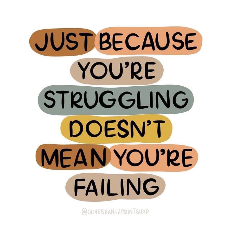 Just because you’re struggling doesn’t mean you’re failing 💕

#BelieveAchieveSucceed
#BlackGirlsCan