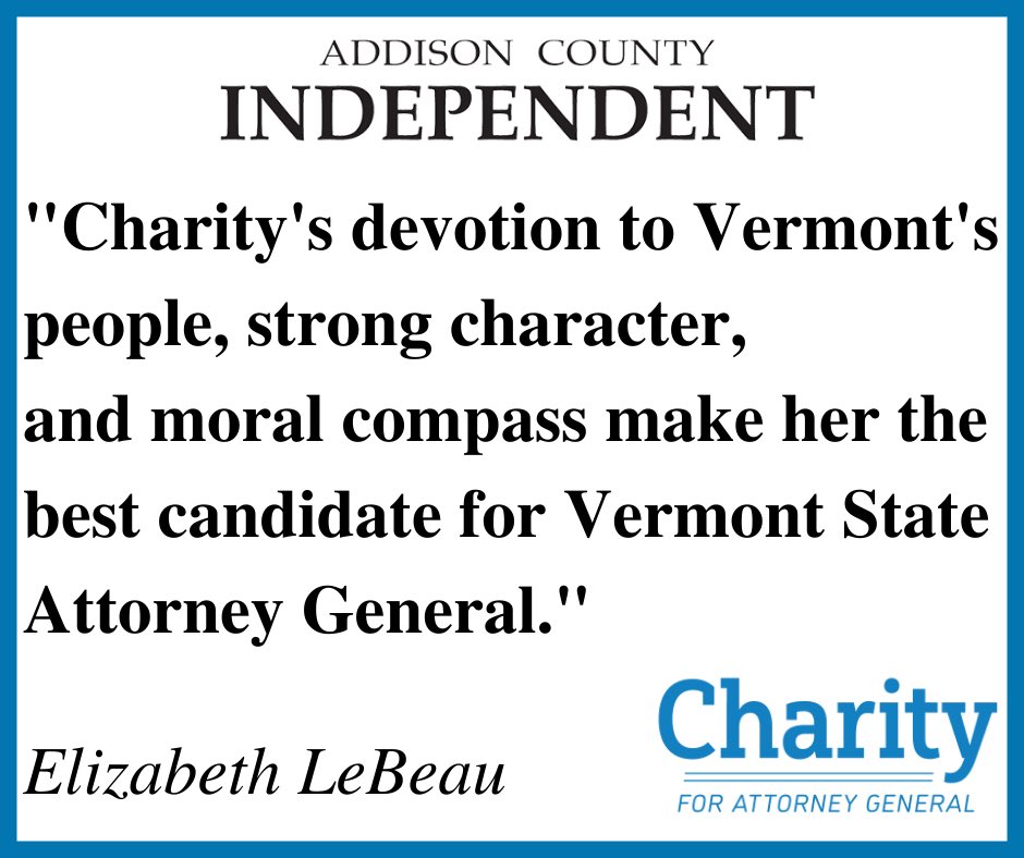 Thank you, Liz, for your kind words in the Addison County Independent. To read the full letter to the editor, go to the link in our bio. #charityforag #lettertotheeditor #addisonvt