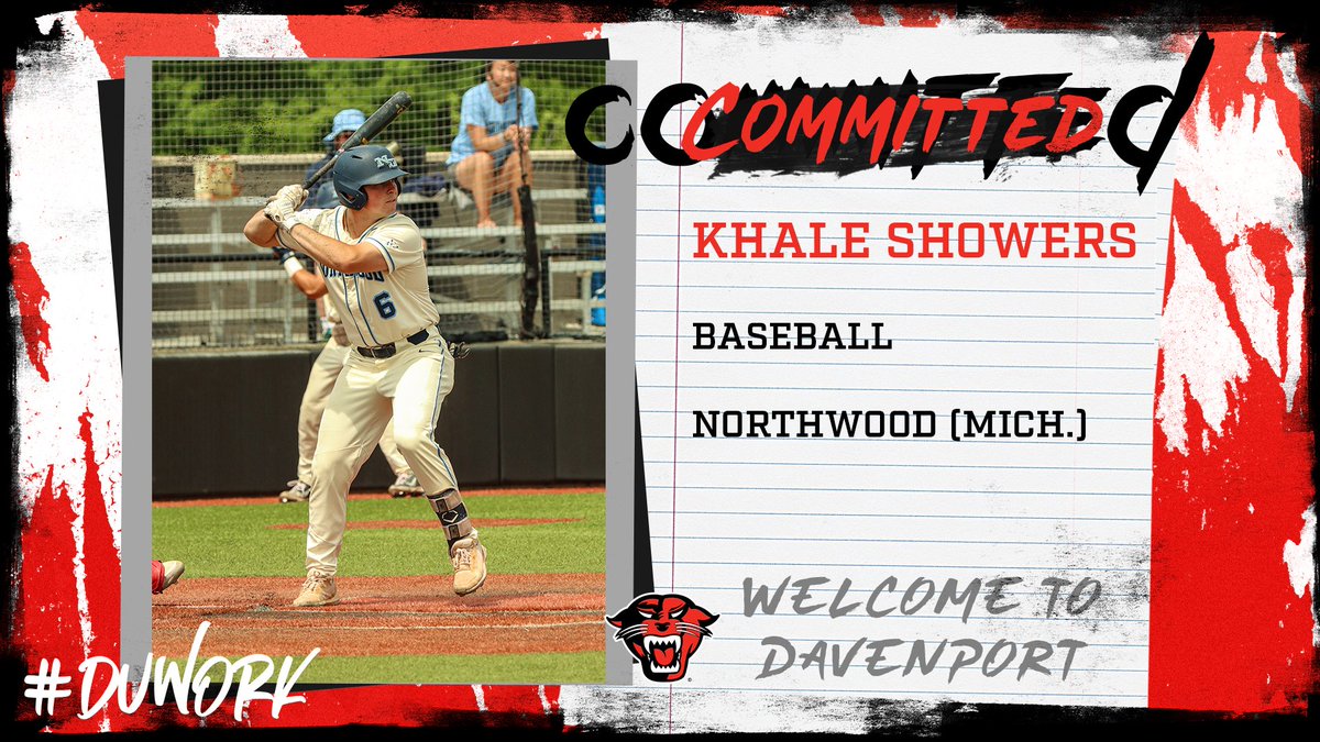 DUAthletics's tweet photo. Baseball Signing

Congratulations to Khale Showers on his commitment to play baseball at Davenport University! Showers comes to Grand Rapids from Northwood University in Michigan.

#DUWork https://t.co/zDdszVRHUA