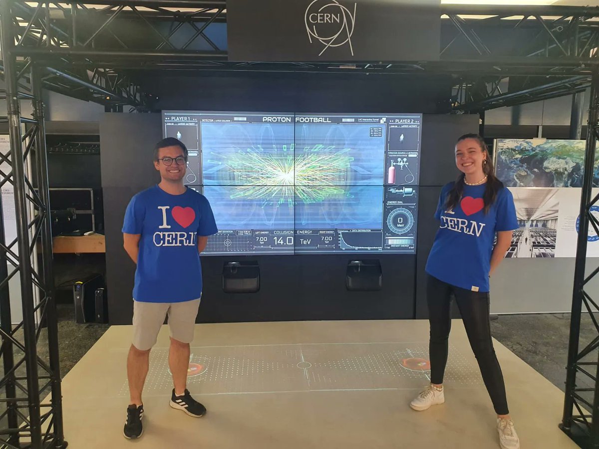 Shout out to our students who are today representing CERN at the Karlsruhe Institute of Technology 'Code des Universum' event. Don't miss the opportunity to join CERN! Apply today at bit.ly/3aY03Lk CERN. Take part!