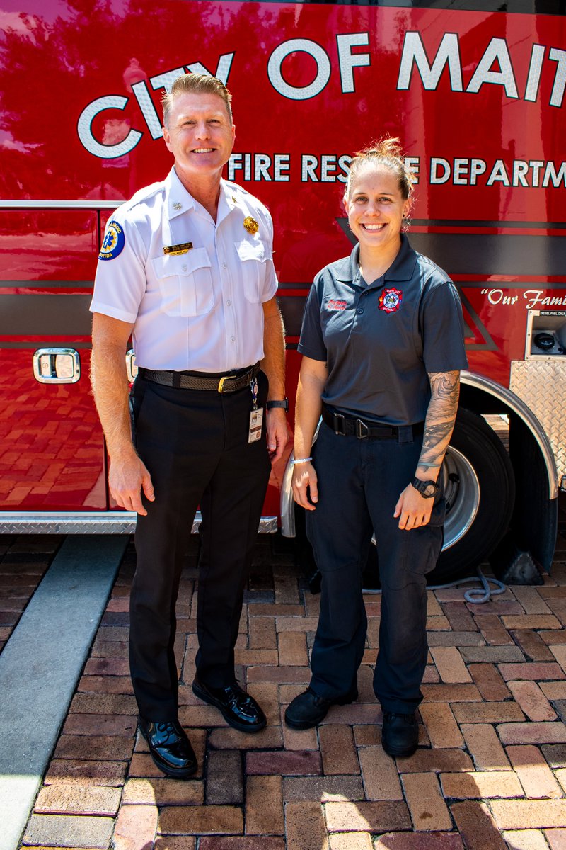 MaitlandFire's tweet photo. Today the Maitland Fire-Rescue Department is proud to recognize Firefighter-Paramedic Kacie Pierce for reaching autonomous status. https://t.co/5QBIzr5o72