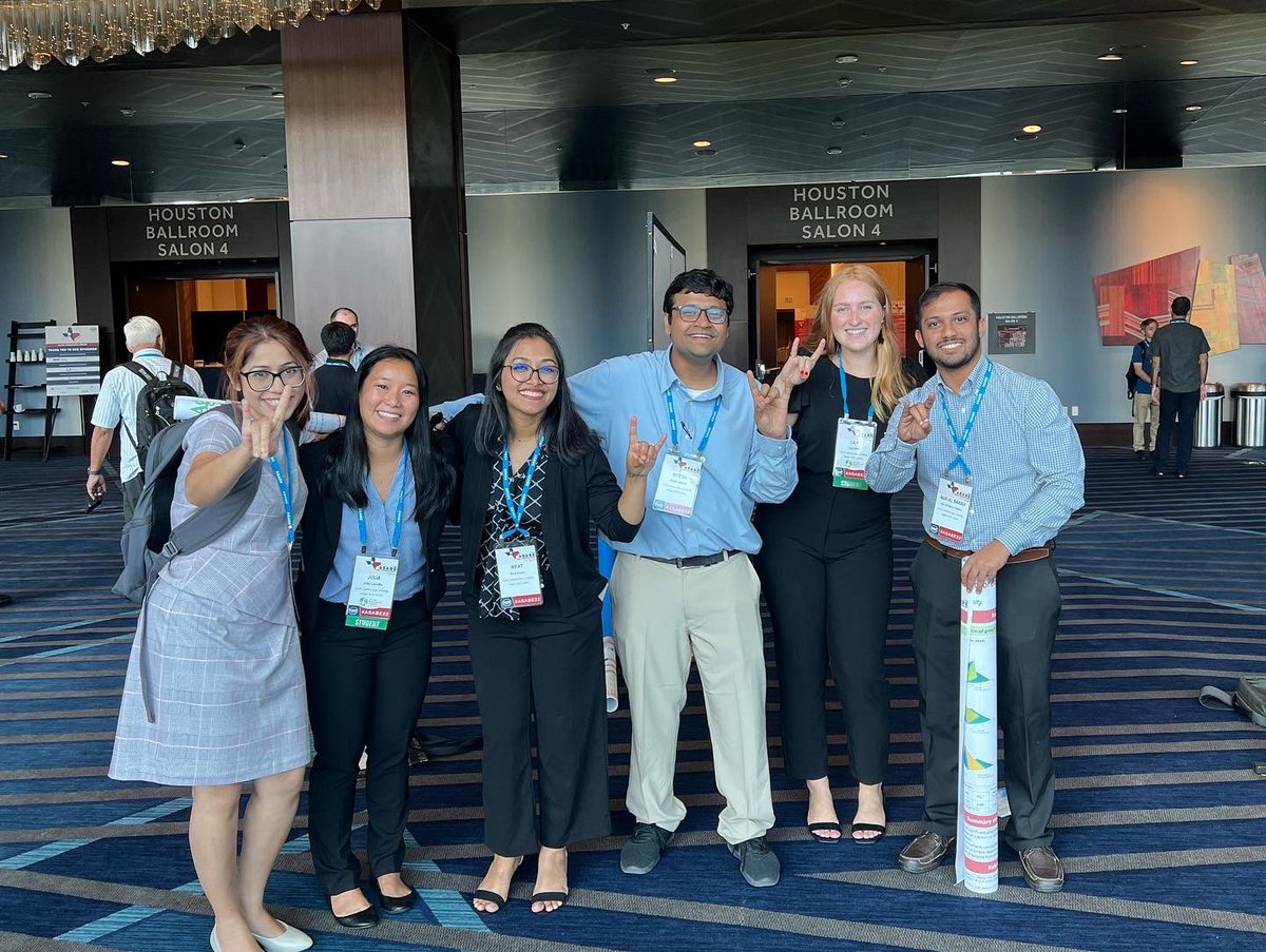 BAE_GSA_NCSU's tweet photo. Here is just a small snapshot of an amazing week in Houston, TX for the ASABE Annual International Meeting! The wolfpack were well represented, with too many presentations and posters to keep track of. Thank you everyone for your contribution to NC State BAE!!! 🐺 @NCState_BAE https://t.co/WpH1nYysZi