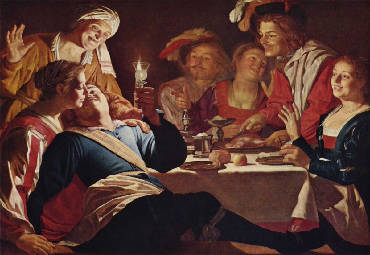 ZvenThe's tweet photo. Gerard van Honthorst
(1592-1656)
Honthorst was born in Utrecht and lived for for several years in Italy. He was a huge Caravaggio fan, and the Italians called him „Gherardo della Notte“. You see why!
#VanHonthorst #Art #Painting #Caravaggio https://t.co/63Fdg6wXiK