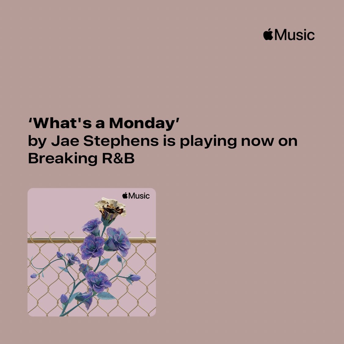 jaephens's tweet photo. thank u @AppleMusic for adding What's A Monday to these playlists 🙏🏾 listen here: https://t.co/NMUswQm3dS https://t.co/mDvygboDSJ