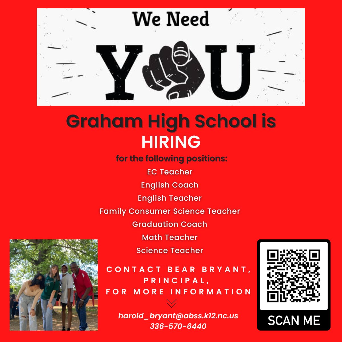 GrahamRedDevils's tweet photo. It’s always a great day to be a Red Devil! Apply now to join this amazing team! #GrahamGreat https://t.co/PmFK0h8eTq