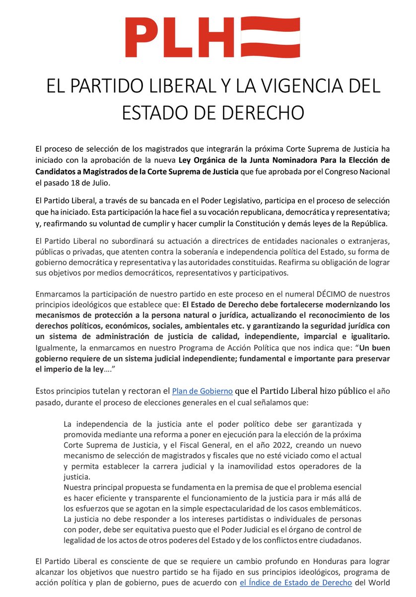 yanirosenthal's tweet photo. EL PARTIDO LIBERAL Y LA VIGENCIA DEL ESTADO DE DERECHO https://t.co/LcG0eXB4E9