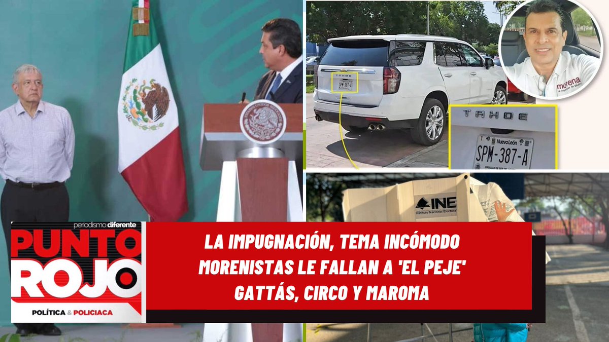 PuntoRojoOff's tweet photo. El tema de la impugnación se volvió espinoso, intocable, incómodo como una brasa en la piel.

#Reynosa #SanLuisPotosi #Saltillo #MTY #CDMX #Tamaulipas #CiudadVictoria #CdVictoria #Tampico #Matamoros #Queretaro #CdMadero  

👉https://t.co/eT965jSmvy👈 https://t.co/cgkW3DISUl