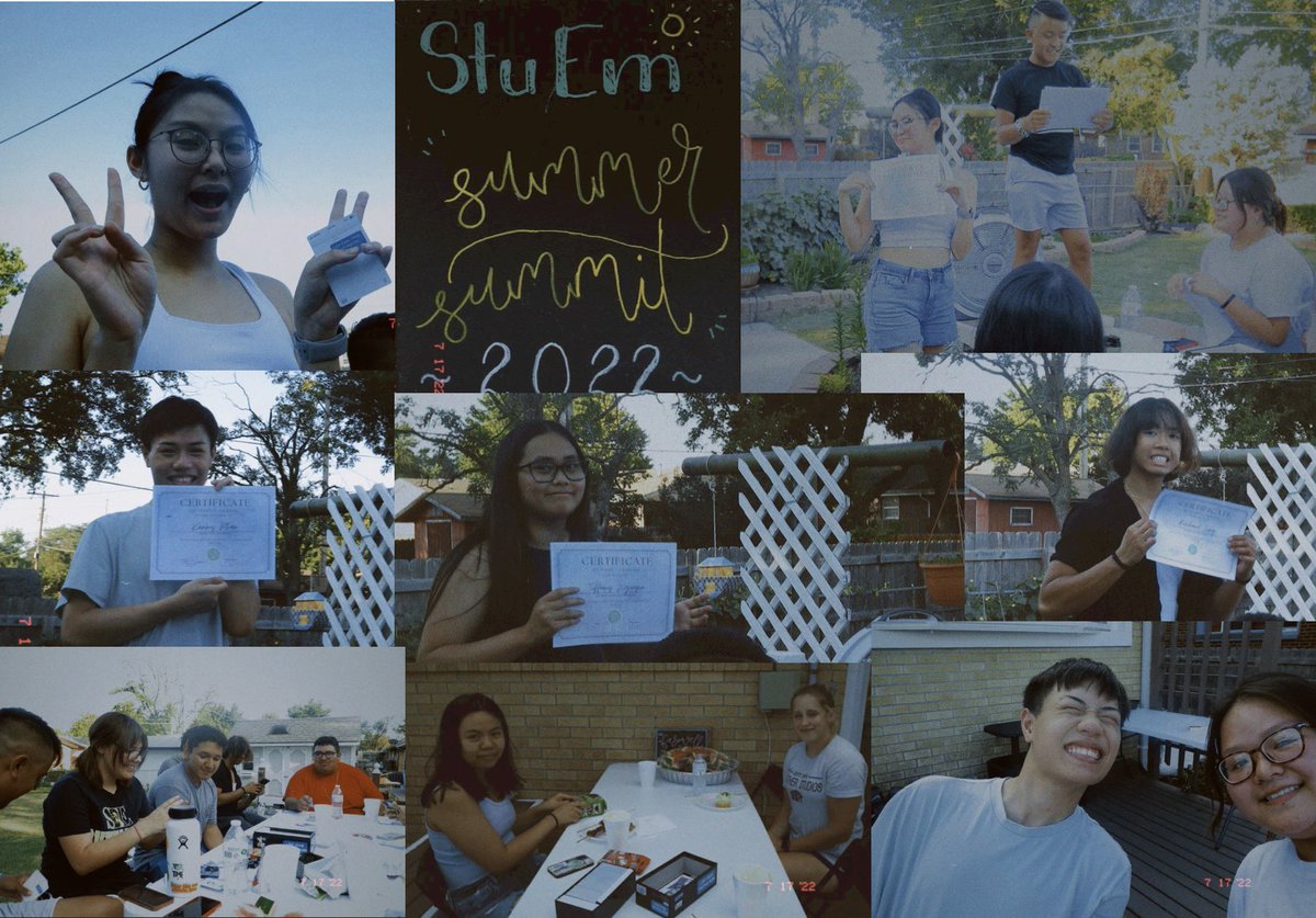 StuEmpowerment's tweet image. The team voted

Most likely to 
Richard - be late to meetings 
Tiffany T - get away with anything 
Kenny- win a Grammy/Tony/Oscar 
Truc - find a cure for cancer 
Daniel - fight aliens 
Tiffany N - take over the world 

Senior of the Year - Truc Dao 
Member of the Year - Andrew Le