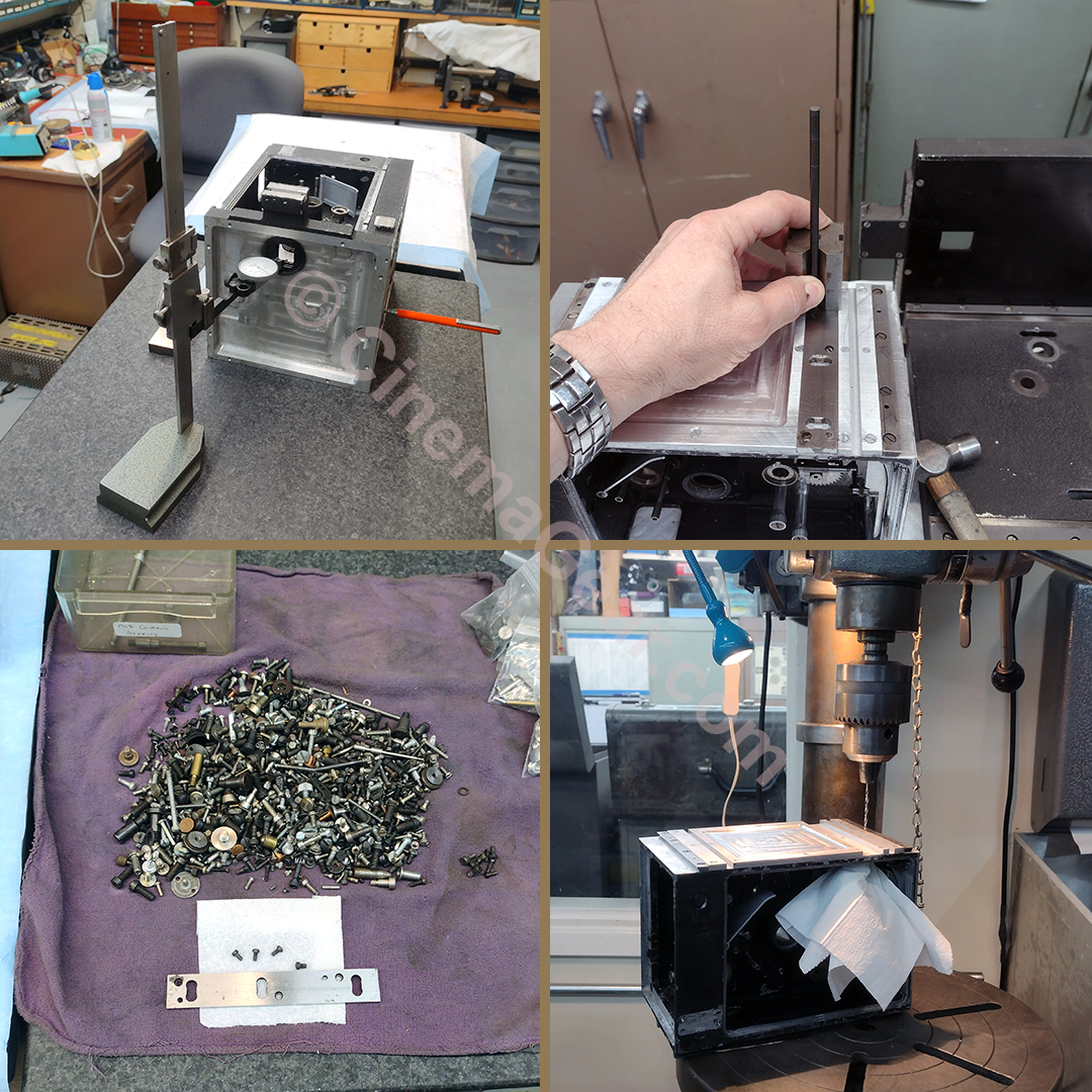 cineeng's tweet photo. True to my word, I struggled through the myriad of steps needed to get Mitchell 46 back onto its rackover L-base this week: https://t.co/sBhDN02s7I #cinemagear #35mm #camera #mitchellcamera #mitchellstandard #restoration https://t.co/bmma9my6tr