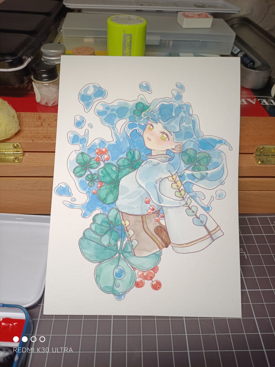 TotoroShadow's tweet photo. 只有上色部分是我画的，算练习 https://t.co/RF1grMliOJ