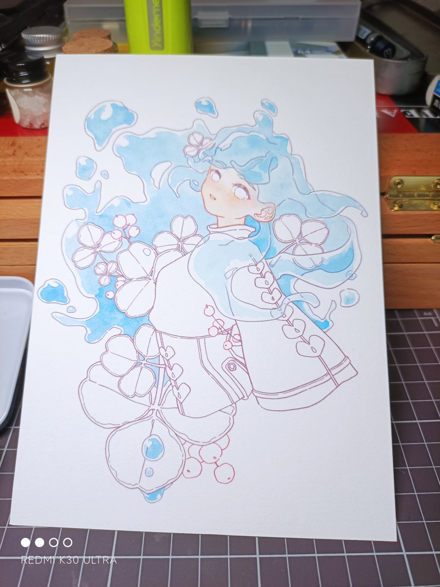 TotoroShadow's tweet photo. 只有上色部分是我画的，算练习 https://t.co/RF1grMliOJ
