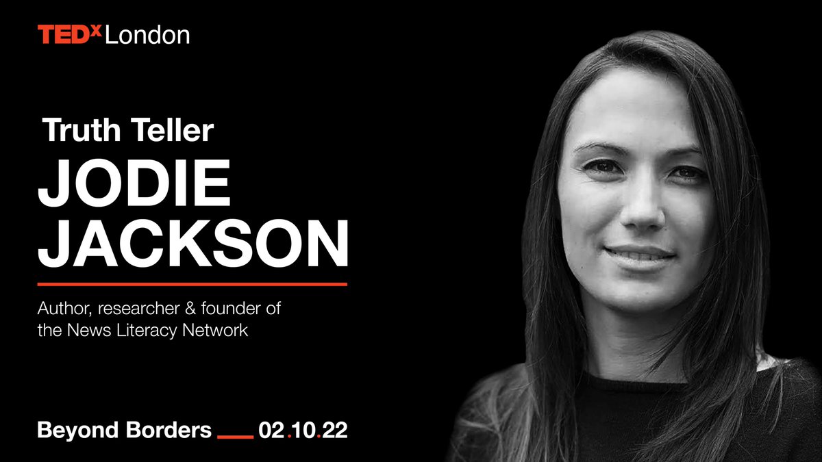 tedxlondon's tweet image. Ever feel powerless, sad, overwhelmed or angry after watching the news?
Then you need to hear from our upcoming speaker for TEDxLondon, author & researcher, @jacksonjodie21.
She’s on a mission to change our media diet - for the better. Tix: tedxlondon.com/bb2022/#tickets