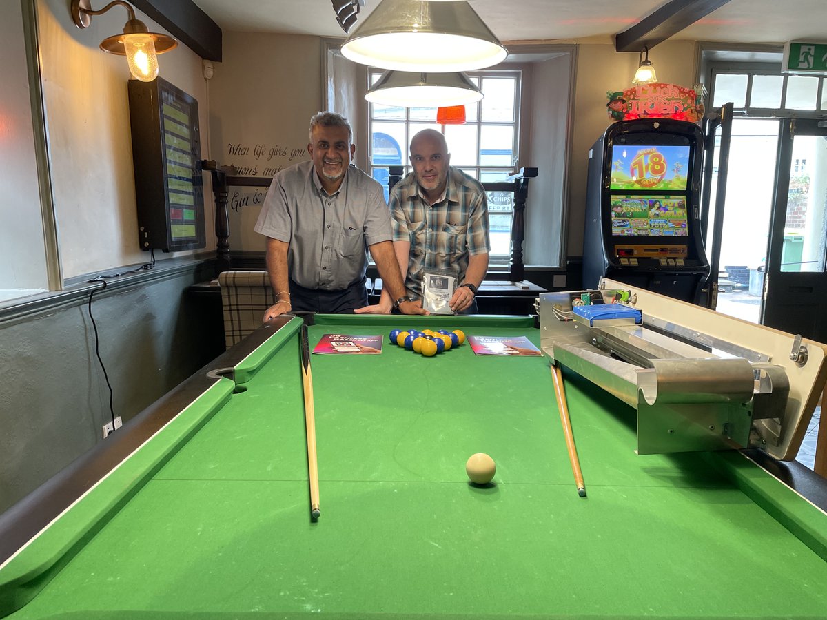 victorygaming7's tweet photo. Great day today installing the first Pool cashless kit from @gamepaymenttech to a a pool table for a new customer in Newmarket. Thanks to Raj from GPT for his help & guidance. Start of the rollout of cashless kits to other machines!
#bacta #norwich https://t.co/Ht0IoAN0R6