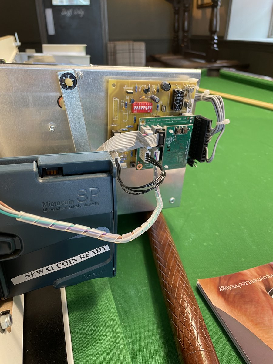 victorygaming7's tweet photo. Great day today installing the first Pool cashless kit from @gamepaymenttech to a a pool table for a new customer in Newmarket. Thanks to Raj from GPT for his help & guidance. Start of the rollout of cashless kits to other machines!
#bacta #norwich https://t.co/Ht0IoAN0R6
