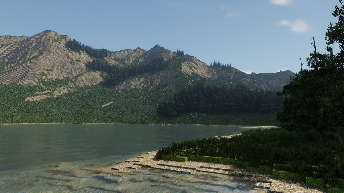 Started adding trees! So far i've only got one tree type but that's just to block in the shapes of the forests, later i'm gonna add more variation and species etc.

#minecraft #terrain #minecraft建築コミュ #WeAreConquest #conquestreforged #worldpainter