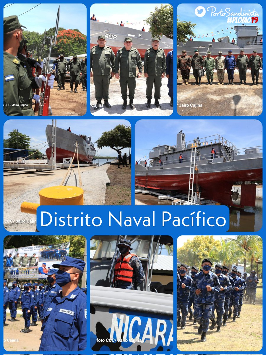 #21Julio || Ejercito de #Nicaragua 🇳🇮🚢🪖 inauguró Nuevo Dique Seco e Infraestructura del Distrito Naval Pacífico en el municipio de Corinto, Chinandega.
📸 Jairo Cajina