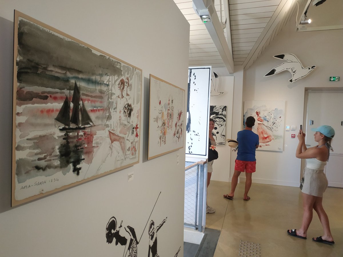 StephaneLastere's tweet photo. #Culture #BD
#ExpoBD à découvrir ➡️
"#CortoMaltese, escale atlantique"
à #LaMaisonDesDouanes #StPalaisSurMer @aggloroyan
Belle scénographie, objets d'#HugoPratt, quelques originaux...
A voir !
@CortoMalteseHP @CastermanBD https://t.co/8Iz92w9AYu