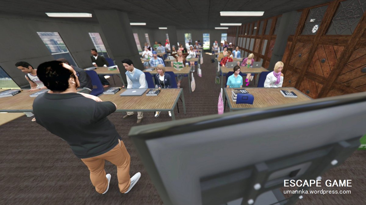 Dans le #machinima "Escape Game", nous tentons d'investir un terrain de jeu pour le transformer en terrain de la pensée, et parvenir à l’intime alliance du lyrique et de l’analytique. #GTA5 #GTAV #gaming #gamer #modding #RockstarGames #Videogame #jeuvideo #Metaverse #3Danimation