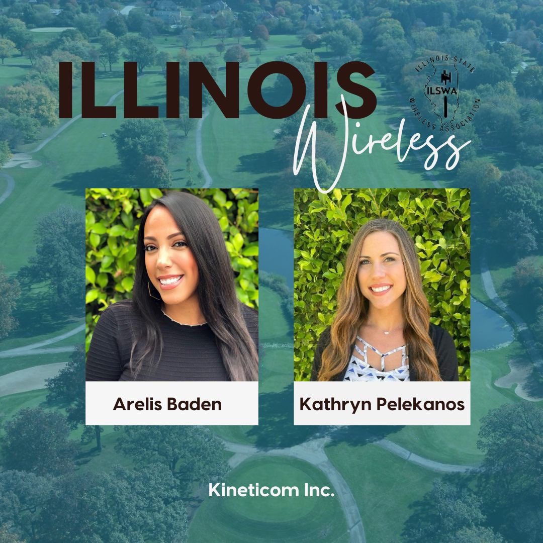 Arelis Baden and Kathryn Pelekanos have our Kineticom tent ready for Illinois State Wireless Association charity golf event tomorrow! We are a proud sponsor and attendee of IL Wireless with proceeds going to St. Jude Children's Research Hospital and Misericordia Heart of Mercy