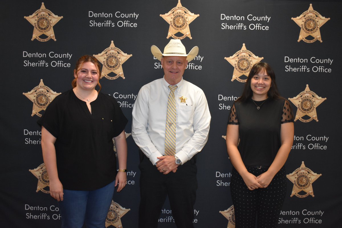 DentonCoSheriff's tweet photo. Best of luck to our DCSO Interns from the University of North Texas, Allyson Little and Madison Rodriguez. Congratulations on completing your Summer Semester 2022 Internship! @UNTsocial #DentonCoSheriff #FutureLawEnforcement https://t.co/nBlvHiyldu
